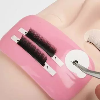 Прививка ресниц, силикагель, лоб, электростатическая наклейка, специальная накладка для ресниц, инструмент для красоты ресниц розовый