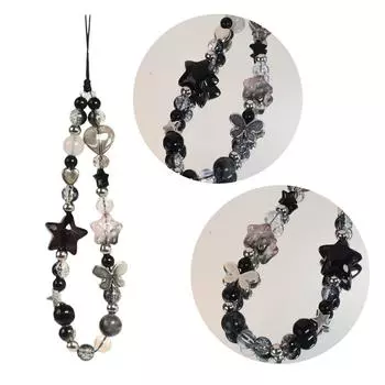 Привлекательная цепочка для мобильного телефона, акриловый кулон, ремешок для мобильного телефона для женщин и девочек, ювелирные изделия, устойчивые к падениям