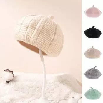 Привлекательная детская шапочка. Невероятные аксессуары. Мягкая детская шапка с защитой от холода. чёрный