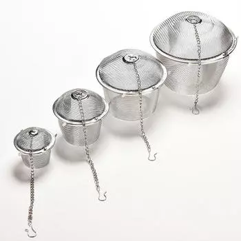 Привлекательная и прочная сетка для чайных шариков и специй из нержавеющей стали S