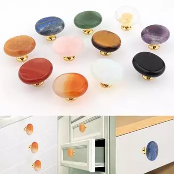 Привлекательная каменная практичная элегантная удобная ручка для ящика, ручка для шкафа H