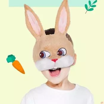 Привлекательная нелиняющая маска для косплея с ярким выражением, Nifty Eyes Rabbit Festival Supply