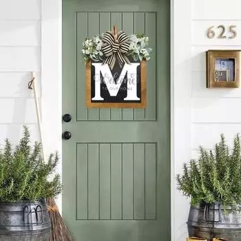 Привлекательная противотрещинная высокопрочная дверная табличка гирлянда весенний приветственный венок дверная поставка 30cm B
