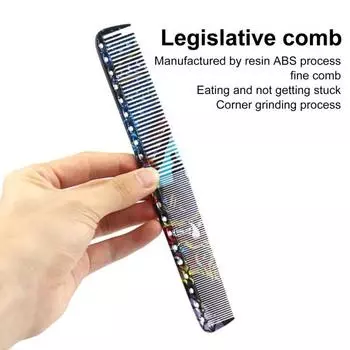 Привлекательная расческа для волос с гладкой поверхностью, антистатическая портативная парикмахерская расческа из АБС-пластика для дома 4