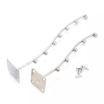 Привлекательное и прочное настенное крепление с волнистым водопадом, вешалка для одежды с 7 бусинами, крючок для демонстрации одежды 7 bead 24cm