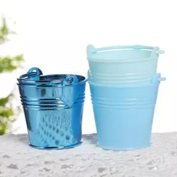 Привлекательное ведро для хранения печенья, универсальное, 14 цветов, яркое небесно-голубой