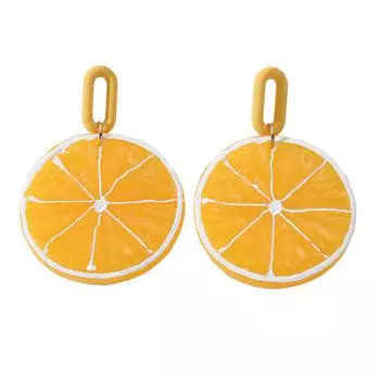 Привлекательные фруктовые серьги для лета Милые серьги с имитацией фруктов Стильные серьги-подвески Женские аксессуары 1