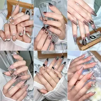 Привлекательные гелевые кончики ногтей DIY Многоцелевое украшение ногтей