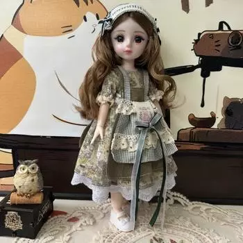 Привлекательные глаза 30 см BJD кукла с одеждой 1/6 SD принцесса макияж шарнирная кукла дети style B