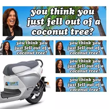 Привлекательные наклейки на автомобиль 5 шт., мемы с кокосовой пальмой, наклейки на автомобиль, забавные мемы, юмористические наклейки для ноутбука, украшения для автомобиля, аксессуары