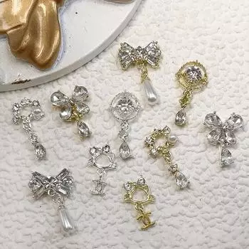 Привлекательные украшения для ногтей с потрясающим визуальным эффектом из сплава своими руками J