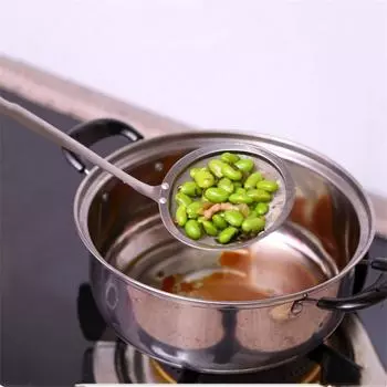 Привлекательный и прочный кухонный фильтр из нержавеющей стали, мелкоячеистый фильтр для масла, дуршлаг, сито для муки