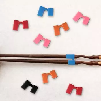 Привлекательный легкий противоизносный многоцветный прочный разъем для палочек для еды, предотвращающий растрескивание, для детей, помощник для палочек для еды