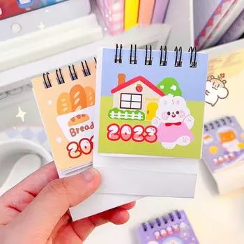 Привлекательный настольный календарь 2023 года, изысканные узоры, отличный перекидной ежемесячный декор рабочего стола E