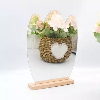 Привлекательный стиль Ins легко наклеивается на зеркало, прочные круглые наклейки для декора спальни