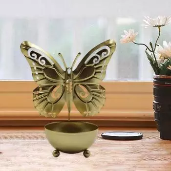 Привлекательный устойчивый держатель для чайной свечи с термостойким основанием, украшение для стола, украшение для дома золотистый