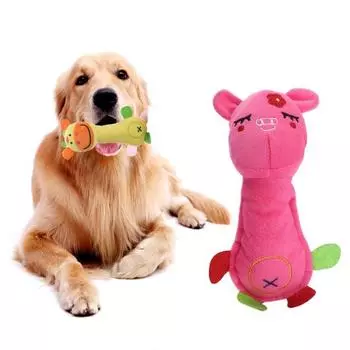 Привлекательный внешний вид, аксессуары для домашних животных, плюшевые игрушки, мультяшные животные, пищащие интерактивные принадлежности для кукол Deer