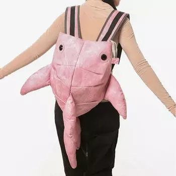 Привлекательный внешний вид, милый рюкзак с изображением кита в зоопарке, забавный школьный рюкзак с изображением животного, вместительный рюкзак с защитой от пятен 30*25*45cm синий