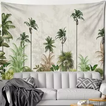 Привнесите тропическую атмосферу в свой дом с помощью этого психоделического настенного гобелена! 95x73cm