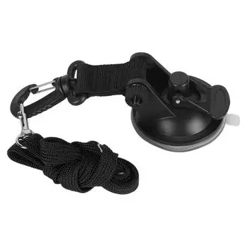 Привязь для купания домашних животных, регулируемый поводок для купания собак с присоской для душа щенков и кошек S чёрный