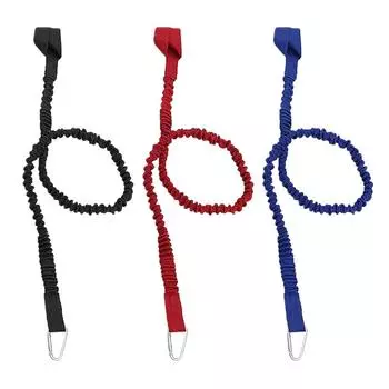 Привязь для весла для каяка, шнур для удочки, стяжной шнур с карабином, легкий поводок для весла для каноэ с защелкой Red