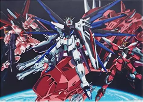 Prize Freedom Gundam Justice Gundam Strike Rouge Ichiban Kuji Mobile Suit Gundam SEED [E & & (Визуальный коврик/формат А3)]