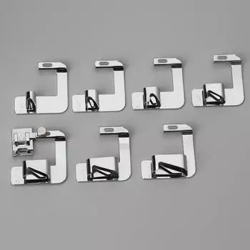 Прижимная лапка для подрубки, тканевая полоска, прижимная лапка для подрубки, комбинированный набор из 7 предметов с инструкциями для многофункциональных швейных машин.