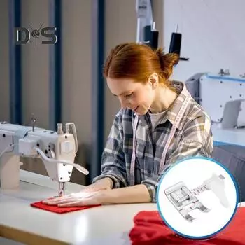 Прижимная лапка для швейной машины с регулируемой направляющей Snap-On из нержавеющей стали для квилтинга и пэчворка, низкая ножка для бытовых швейных машин Upgrade