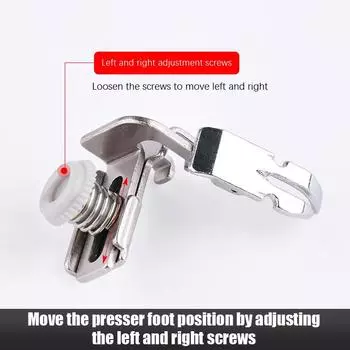 Прижимная лапка для швейной машины, универсальные аксессуары для швейных машин, невидимая молния, левая и правая односторонняя лапка