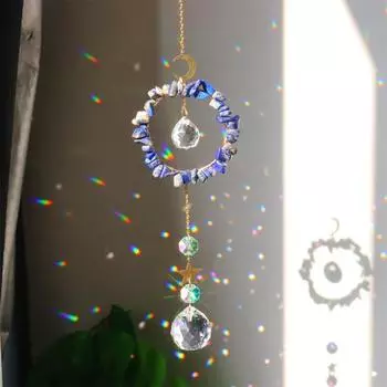 Призма Suncatcher устойчивая к выцветанию декоративная портативная модная люстра подвесной орнамент домашний декор жёлтый