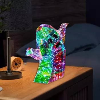Призматические переливающиеся светодиодные огни для привидения на Хэллоуин, ночник для привидения, красочная домашняя вечеринка