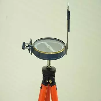 Призматический компас из смеси алюминия и латуни для рабочей съемки с алюминиевым регулируемым штативом 152,4 см