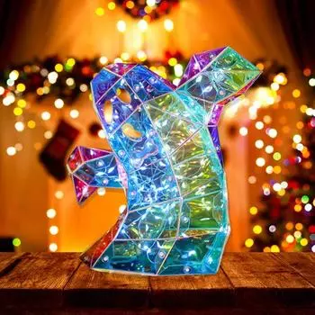 Призматический переливающийся светодиодный призрачный светильник на Хэллоуин с питанием от USB, цветной призрачный светильник