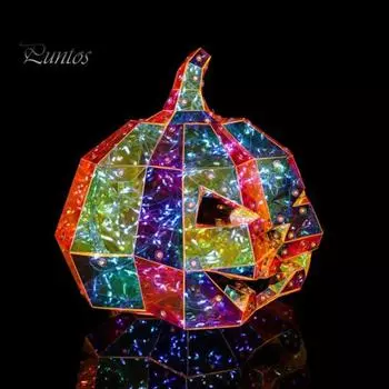 Призматический переливающийся тыквенный ночник светодиодный светящийся 3D призматический красочный свет Хэллоуин внутреннее украшение для домашнего декора разноцветный