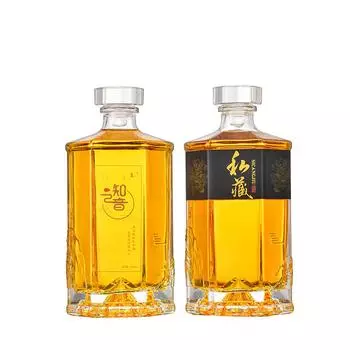 Призматический прозрачный графин для виски со стеклянной пробкой для ликера, шотландского, бурбона, барная посуда, бутылка для алкоголя