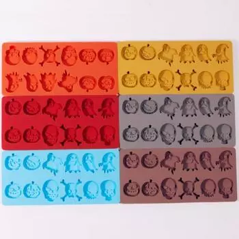 Призрачное выражение тыква шоколад силиконовая форма пиратский флаг череп конфеты печенье набор для выпечки леденец мыло свечи подарки на Хэллоуин