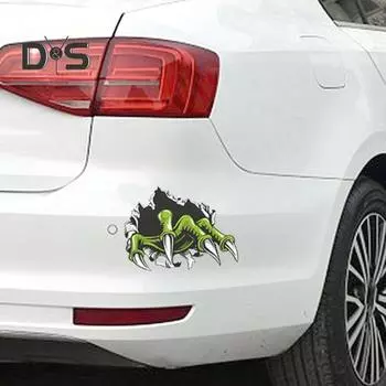 Призрачный коготь автомобильная наклейка устойчивая к атмосферным воздействиям самоклеящаяся авто внедорожник окно автомобиля кузов бампер украшение от царапин демон ручная отделка наклейка автомобиль Large Left