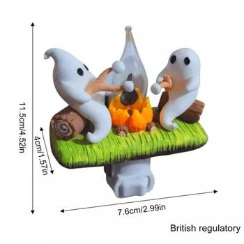 Призрачный костер мерцающий ночник, ночник с зефиром огня подарки на Хэллоуин 1