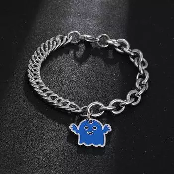 Призрак Браслет-призрак Мужской хип-хип Персонализированные женские пары Ювелирные изделия из титановой стали Yl444 21