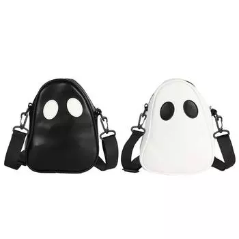 Призрак забавная сумка через плечо на молнии сумки через плечо повседневная сумка для путешествий чёрный