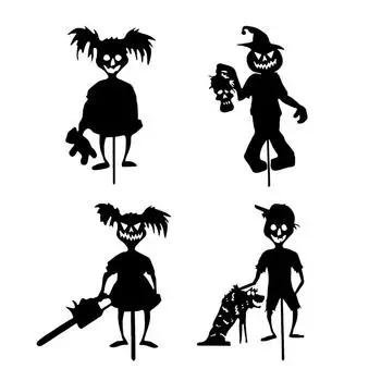 Призрак Зомби Девушка Милый Сад Двор Знаки Сад Кукла