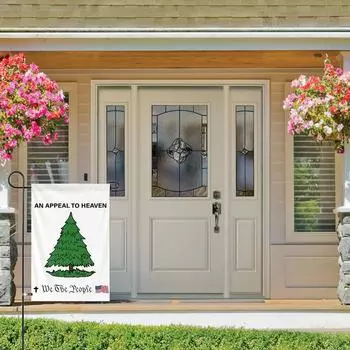 Призыв к флагу, садовый флаг, военный революционный садовый флаг, украшение, баннер, патриотический флаг для двора, 12x18 дюймов One Size белый