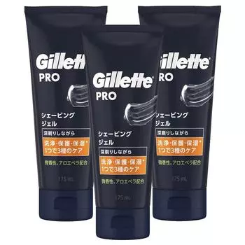 PRO 175mlx3 3 Gillette Shaving Gel Book Прозрачный гель Виды ухода для защиты вашей кожи