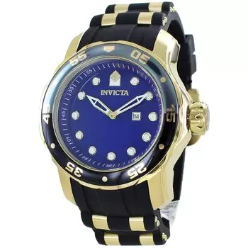 Pro Diver Big Case 100m Waterproof Blue Dial Black Rubber Remesh Invicta [Invicta] Men s IN-46978 [Товар]