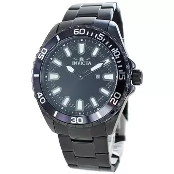 Pro Diver Big Case 50m Waterproof Black Dial Black Stainless Steel Invicta [Invicta] Men s IN-46895 [Товар]