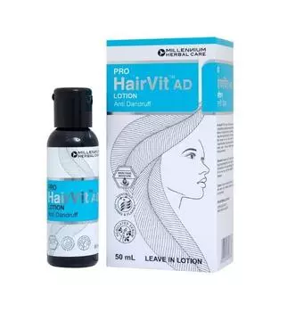 Про Хэйрвит: лосьон для волос против перхоти (50 мл), Pro Hairvit Anti Dandruff Lotion, Millennium 10.78125