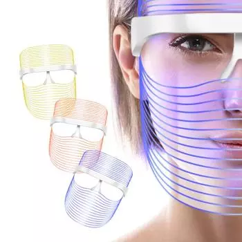 Pro LED Photon Light Therapy Mask Beauty Device Подтяжка лица Отбеливание Антивозрастные инструменты для ухода за кожей белый
