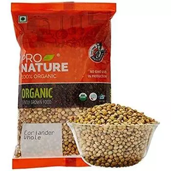 PRO NATURE 100% органические семена кориандра цельные 100 г