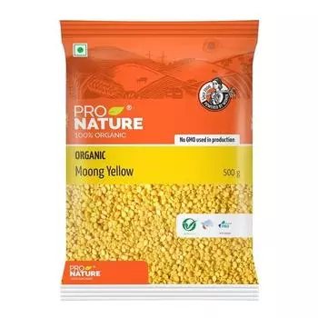 Pro Nature Organic Moong Yellow, 500 Gm