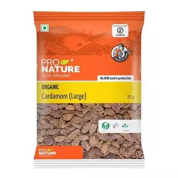 Pro Nature Органический Крупный Кардамон (черный), 30 грамм - Порошок
